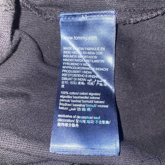 Tommy Jeans Oversized Short Sleeve Tee Shirt Dress Women Size Medium Black Badge - Picture 6 of 6